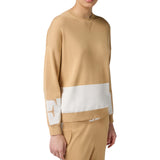 Maglia donna in viscosa con bande lucide