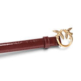 Cintura donna in pelle shiny con fibbia Love Birds 2 cm
