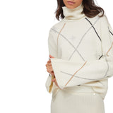 Dolcevita donna jacquard con strass