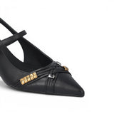 Slingback  donna on cinturini e applicazioni gioiello