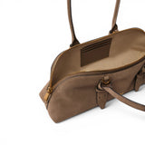 Borsa donna grande a spalla Escape Bag Horizontal in suede