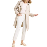 Pantaloni donna kick flare in drill