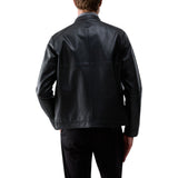 Giubbotto uomo biker in pelle