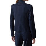Blazer donna doppiopetto gessato