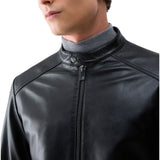 Giubbotto uomo biker in pelle
