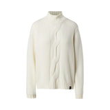 Maglione donna con maxi treccia