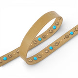 Cintura donna in suede con borchie 3 cm