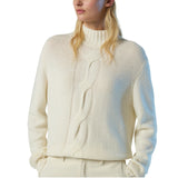 Maglione donna con maxi treccia