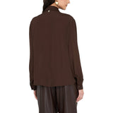 Camicia donna in crêpe de chine