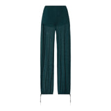 Pantaloni donna in tulle con ricami gioiello