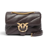 Borsa Donna a tracolla Mini Love Bag Puff in nappa trapuntata con fibbia gioiello