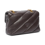 Borsa Donna a tracolla Mini Love Bag Puff in nappa trapuntata con fibbia gioiello