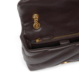 Borsa Donna a tracolla Mini Love Bag Puff in nappa trapuntata con fibbia gioiello