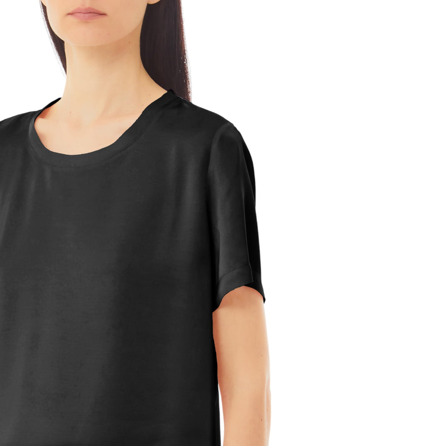 Blusa donna a maniche corte