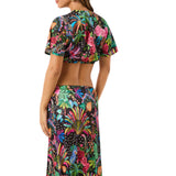 Maglia donna crop con nodo maya dream