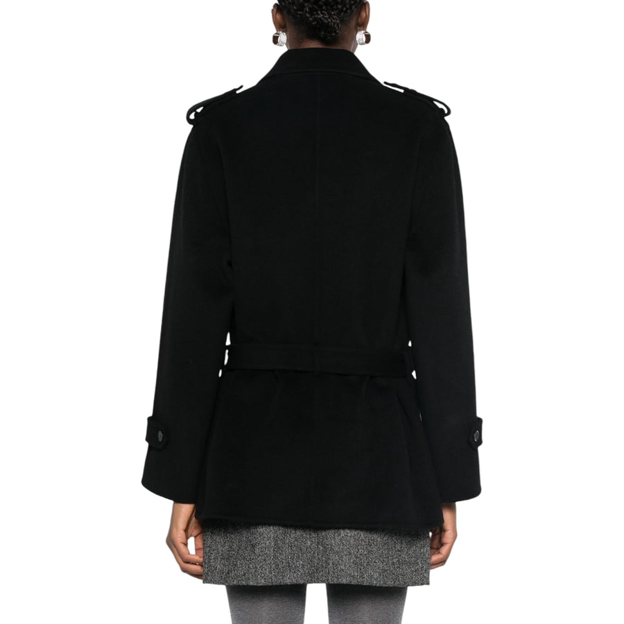 Cappotto donna doppiopetto con cintura