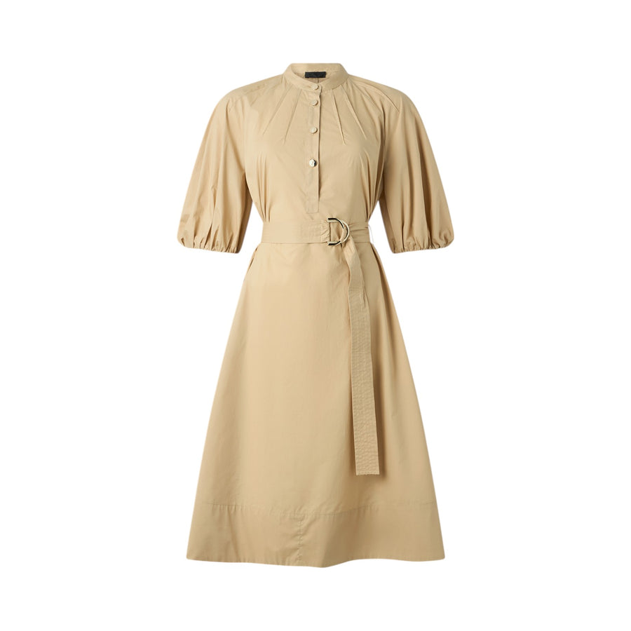 Abito donna in cotone con cintura