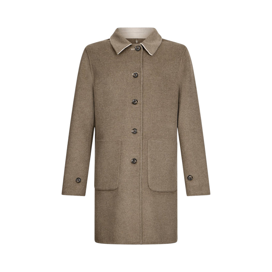 Cappotto uomo reversibile in lana