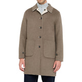 Cappotto uomo reversibile in lana