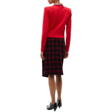 Maglia donna in misto lana con collo gioiello