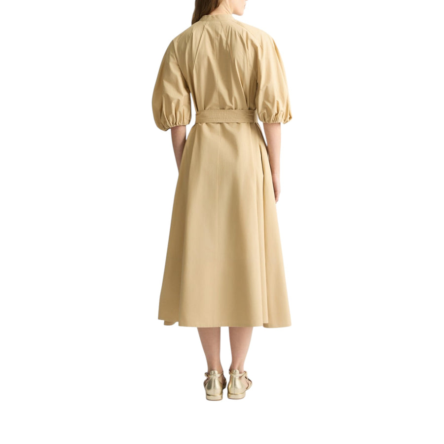 Abito donna in cotone con cintura