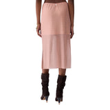 Longuette donna in tulle ricamato