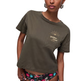 T-shirt donna con tasca