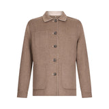 Giacca uomo overshirt reversibile in lana