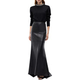Maglia donna in misto lana con collo gioiello