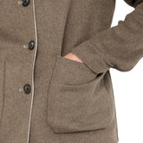 Giacca uomo overshirt reversibile in lana