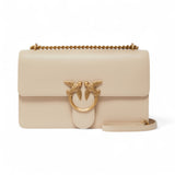 Borsa a tracolla media Love Bag in pelle liscia