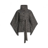 Poncho donna con cintura