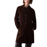 Giacca donna lunga in suede