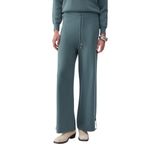 Pantaloni donna in maglia con perline