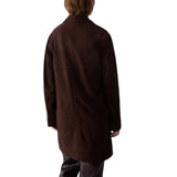 Giacca donna lunga in suede