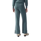 Pantaloni donna in maglia con perline