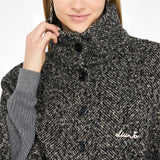 Poncho  donna con cintura