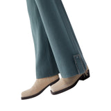 Pantaloni donna in maglia con perline