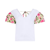 T-shirt donna con volants