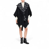 Poncho donna con cappuccio