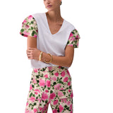 T-shirt donna con volants