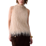 Top donna con frange