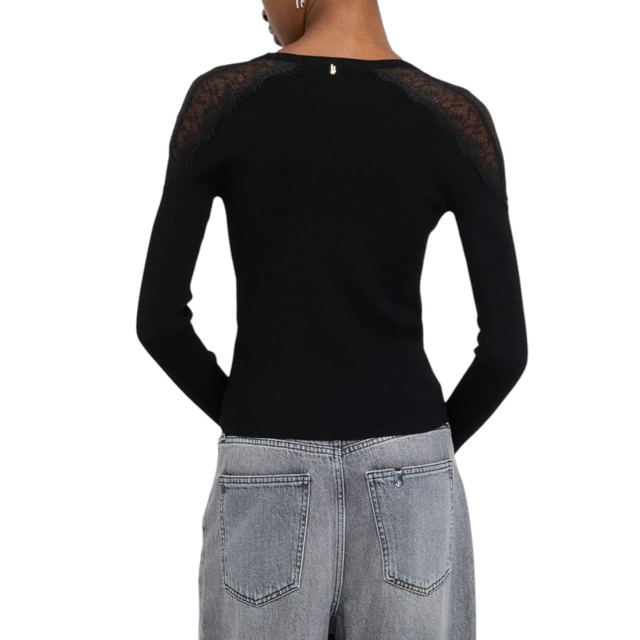 Cardigan donna con pizzo