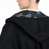 Poncho donna con cappuccio