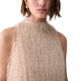 Top donna con frange