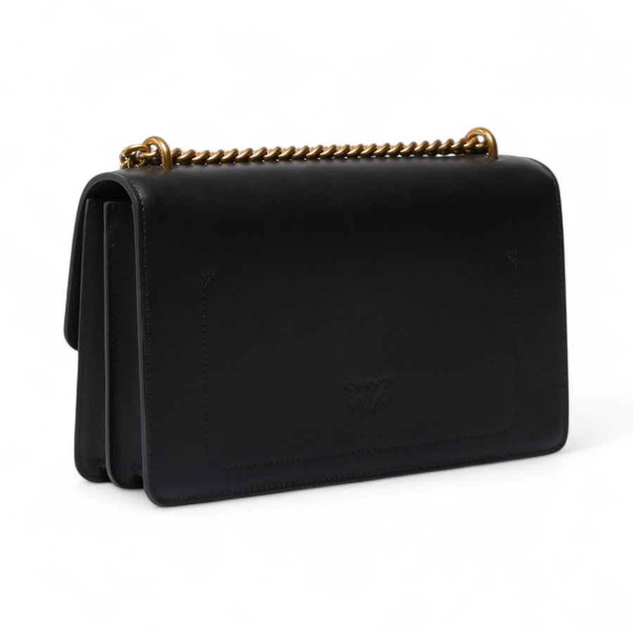 Borsa a tracolla media Love Bag in pelle liscia