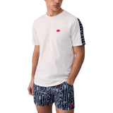 T-shirt uomo con inserto stampato
