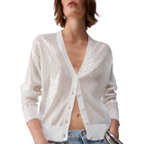 Cardigan donna con paillettes