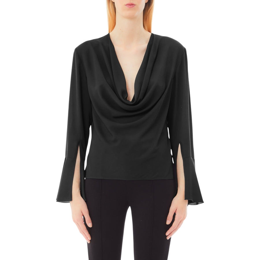 Blusa donna in georgette