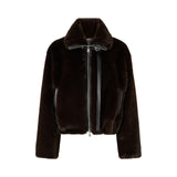 Giacca donna blouson effetto pelliccia